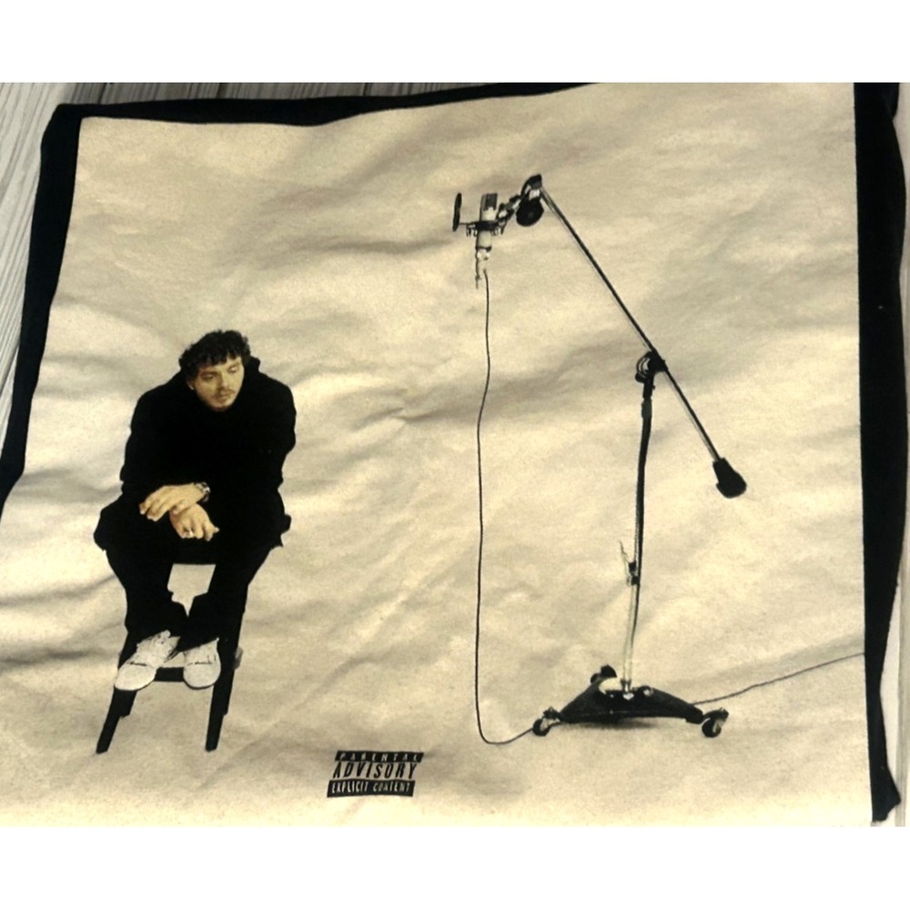 Jack Harlow Shirt Mens L Black Official Tour Merch Rap Music Graphic Crew Neck